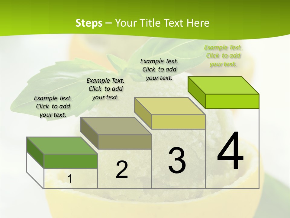 Mint White Lemon PowerPoint Template