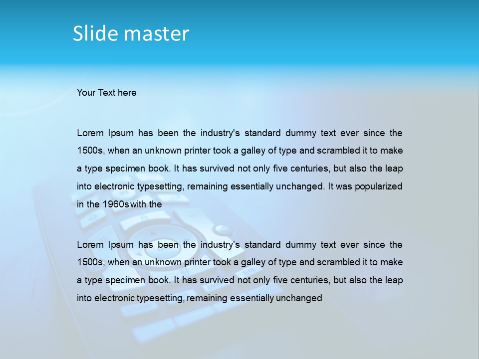 Control Flare Nobody PowerPoint Template