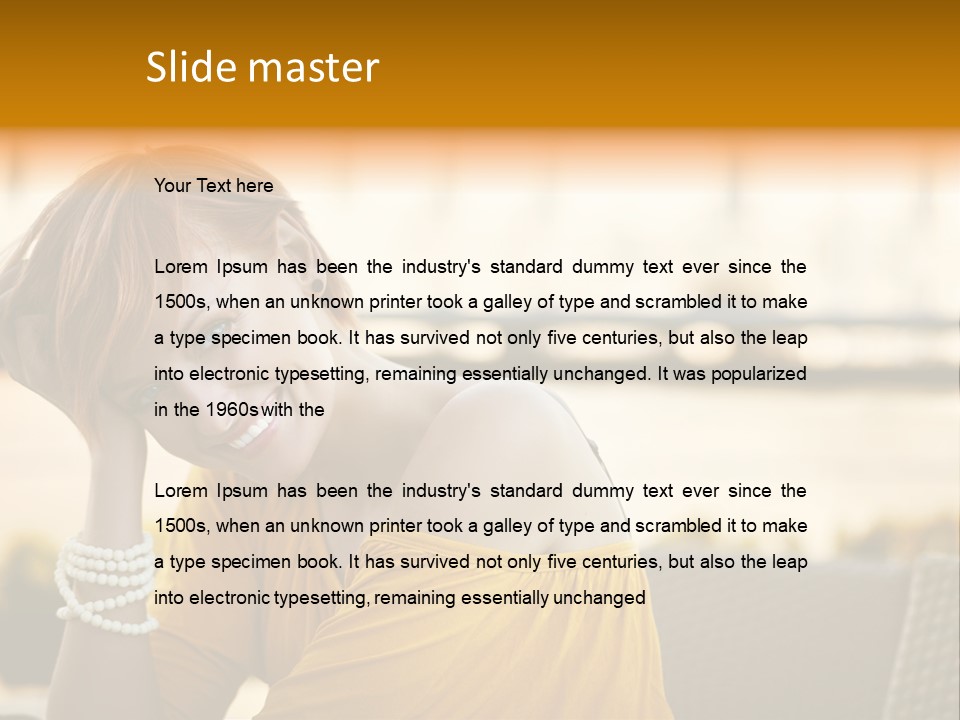 Cookery Pretty Blond PowerPoint Template