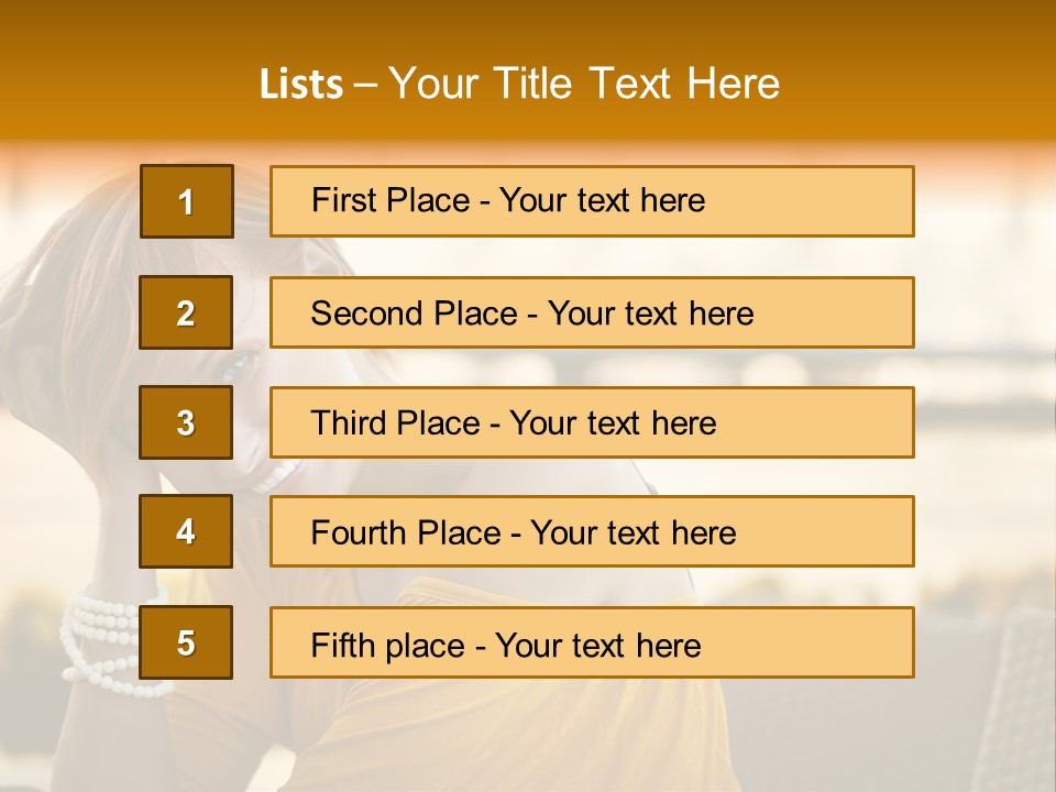 Cookery Pretty Blond PowerPoint Template