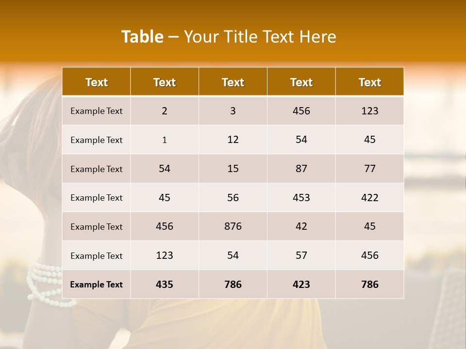 Cookery Pretty Blond PowerPoint Template