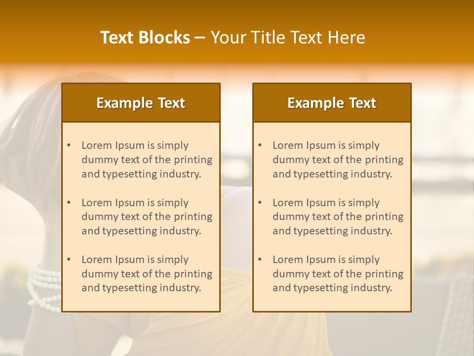 Cookery Pretty Blond PowerPoint Template