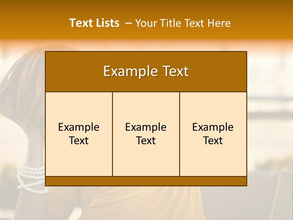 Cookery Pretty Blond PowerPoint Template