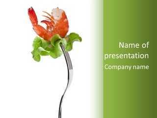 Appetizer Catch Garnish PowerPoint Template