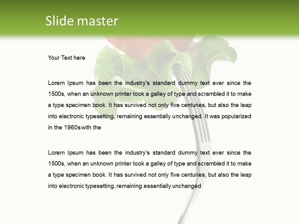 Appetizer Catch Garnish PowerPoint Template