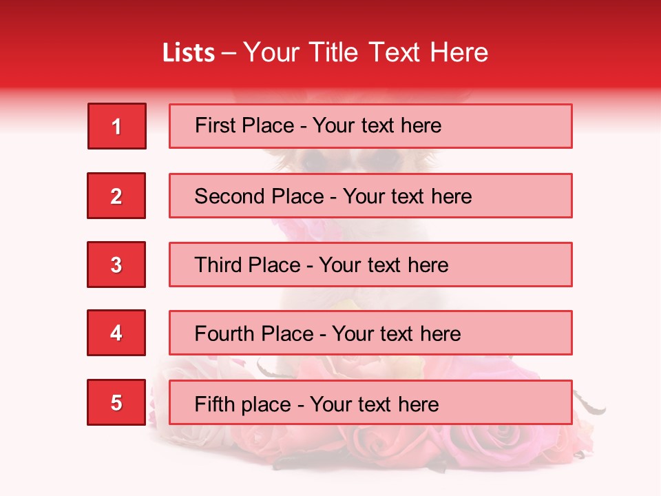 Purebred Cute White PowerPoint Template