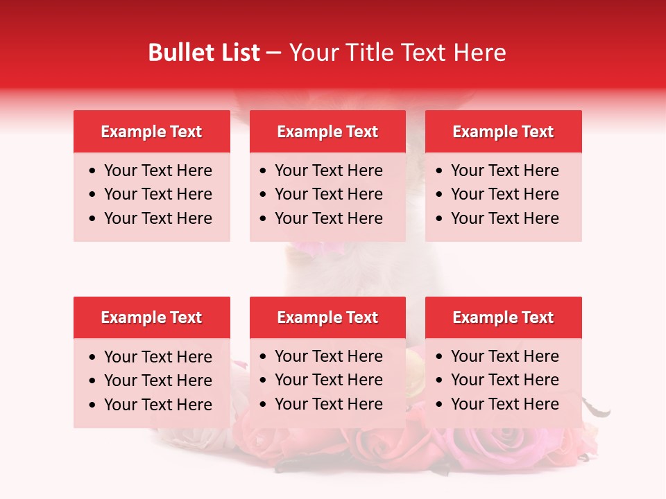 Purebred Cute White PowerPoint Template