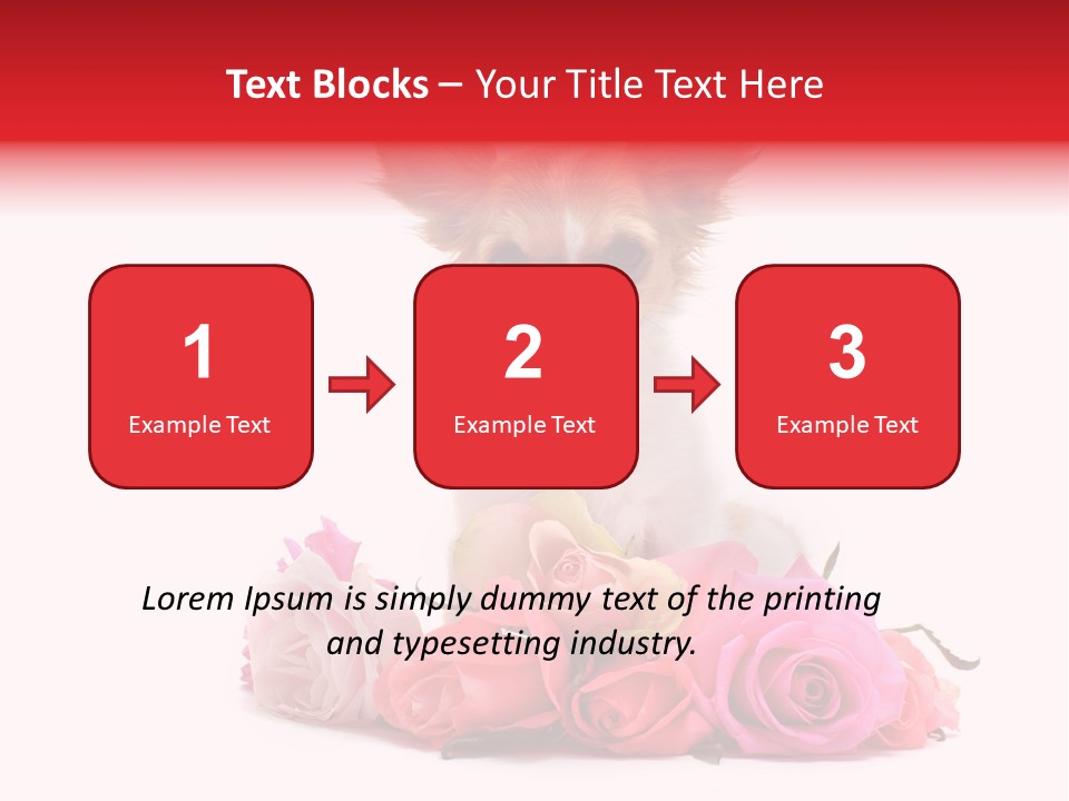 Purebred Cute White PowerPoint Template