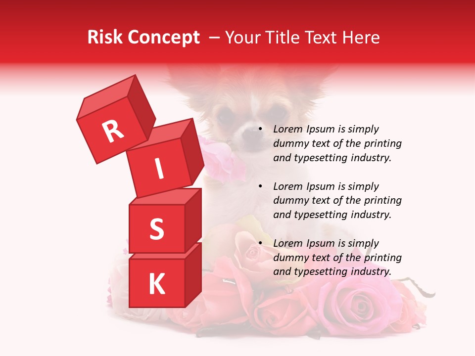 Purebred Cute White PowerPoint Template