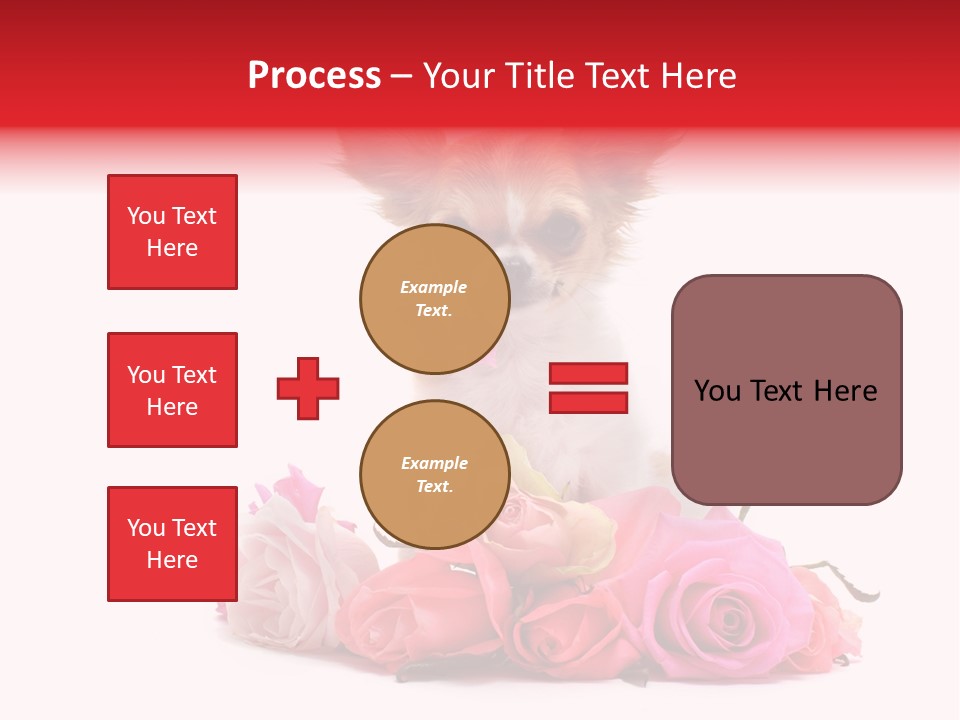 Purebred Cute White PowerPoint Template