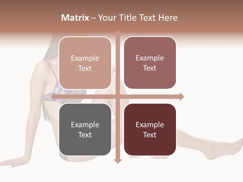 Swimwear Isolated Seating PowerPoint Template