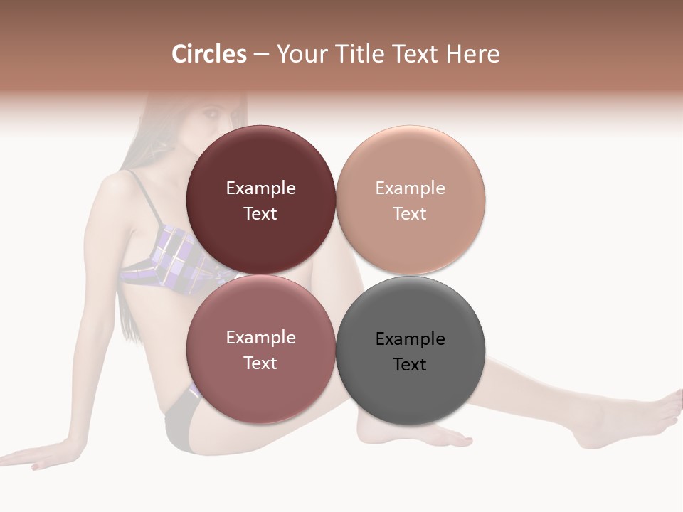 Swimwear Isolated Seating PowerPoint Template