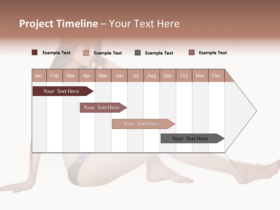 Swimwear Isolated Seating PowerPoint Template