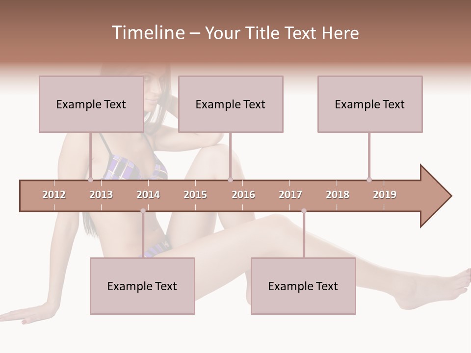 Swimwear Isolated Seating PowerPoint Template