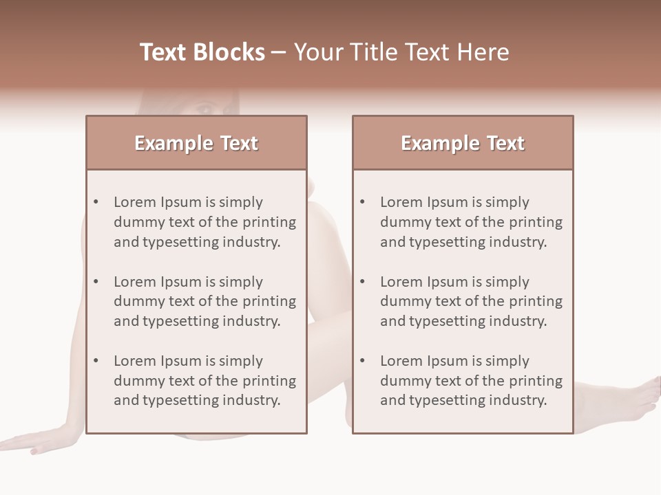 Swimwear Isolated Seating PowerPoint Template