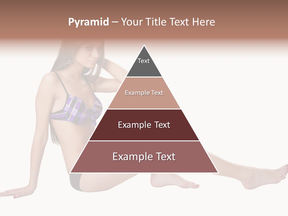 Swimwear Isolated Seating PowerPoint Template