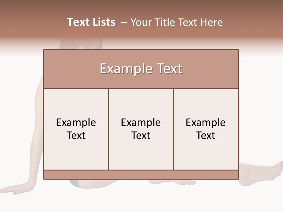 Swimwear Isolated Seating PowerPoint Template