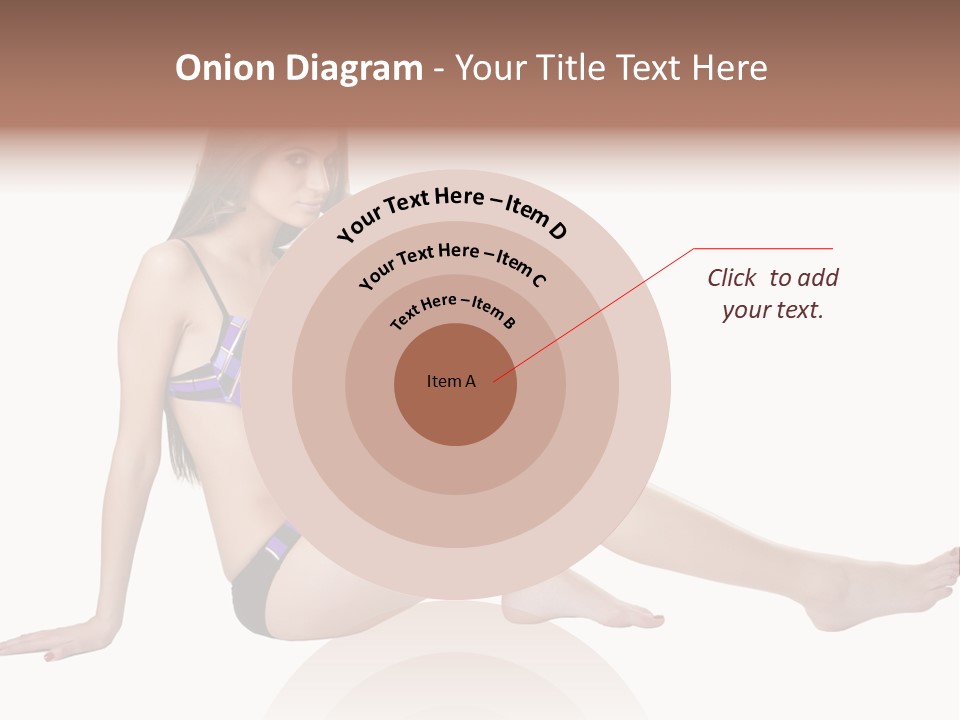 Swimwear Isolated Seating PowerPoint Template