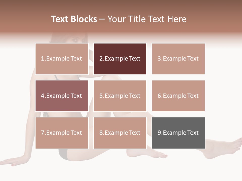 Swimwear Isolated Seating PowerPoint Template