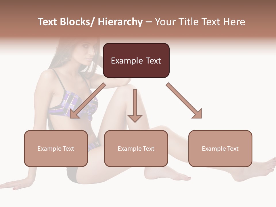Swimwear Isolated Seating PowerPoint Template