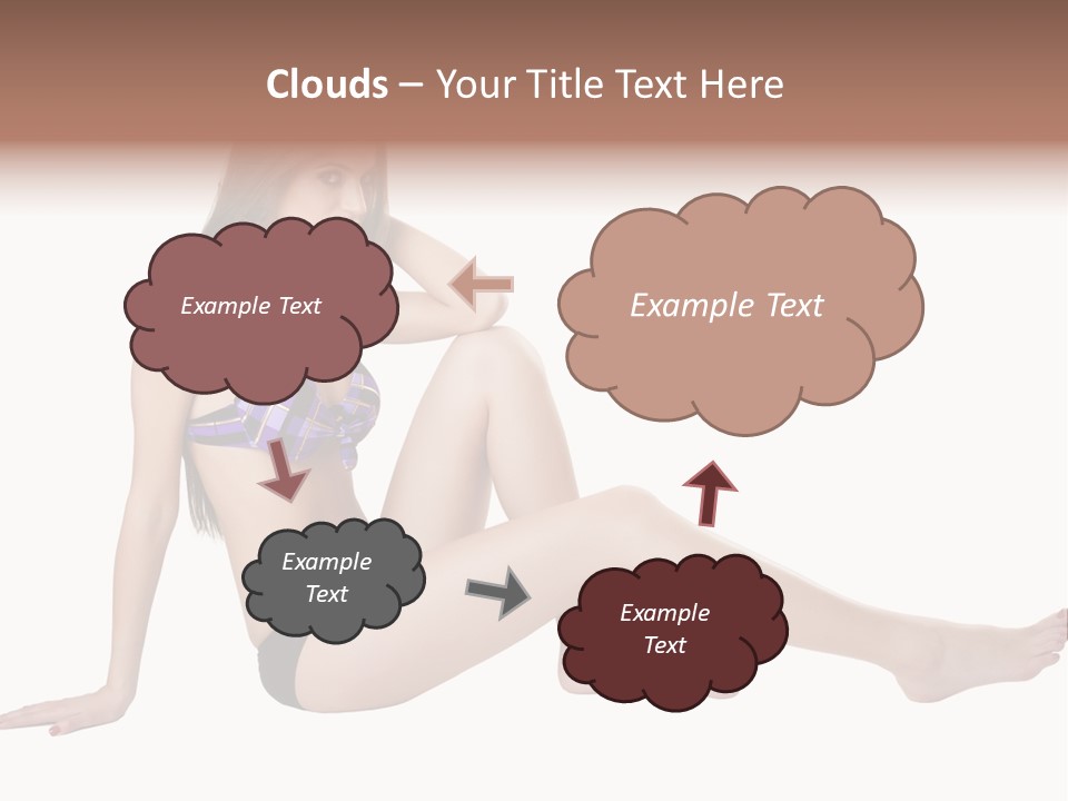Swimwear Isolated Seating PowerPoint Template