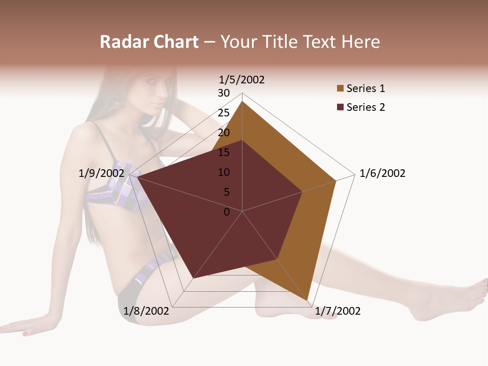 Swimwear Isolated Seating PowerPoint Template