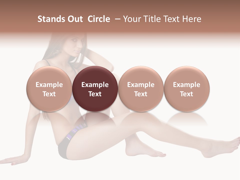 Swimwear Isolated Seating PowerPoint Template