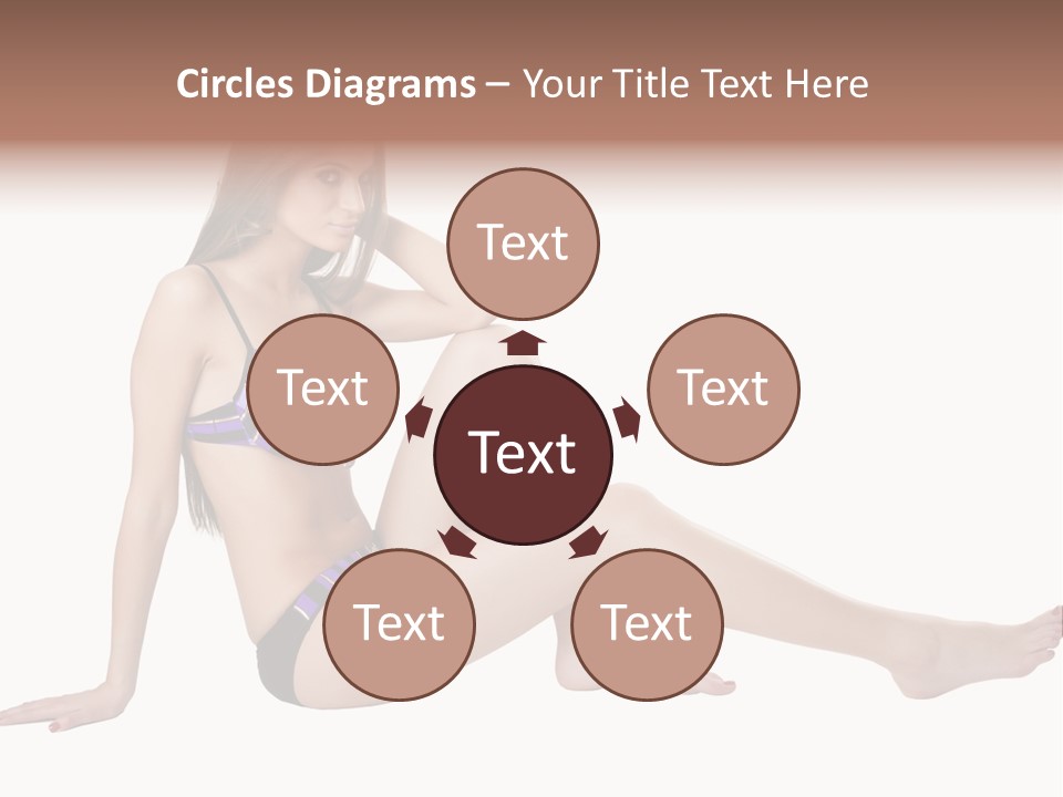 Swimwear Isolated Seating PowerPoint Template