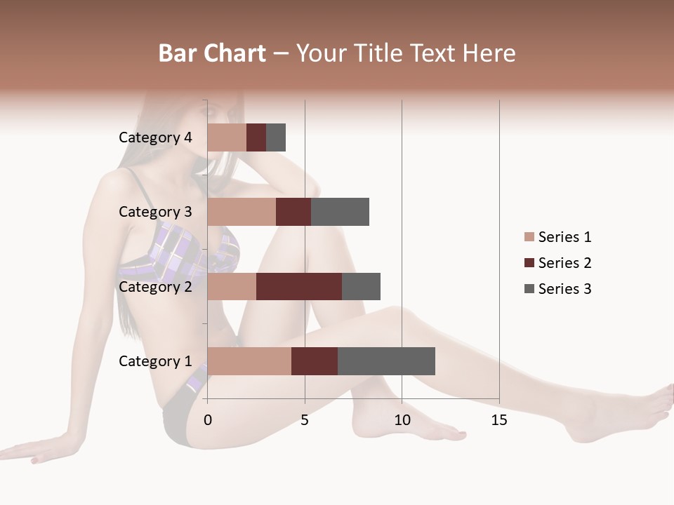 Swimwear Isolated Seating PowerPoint Template