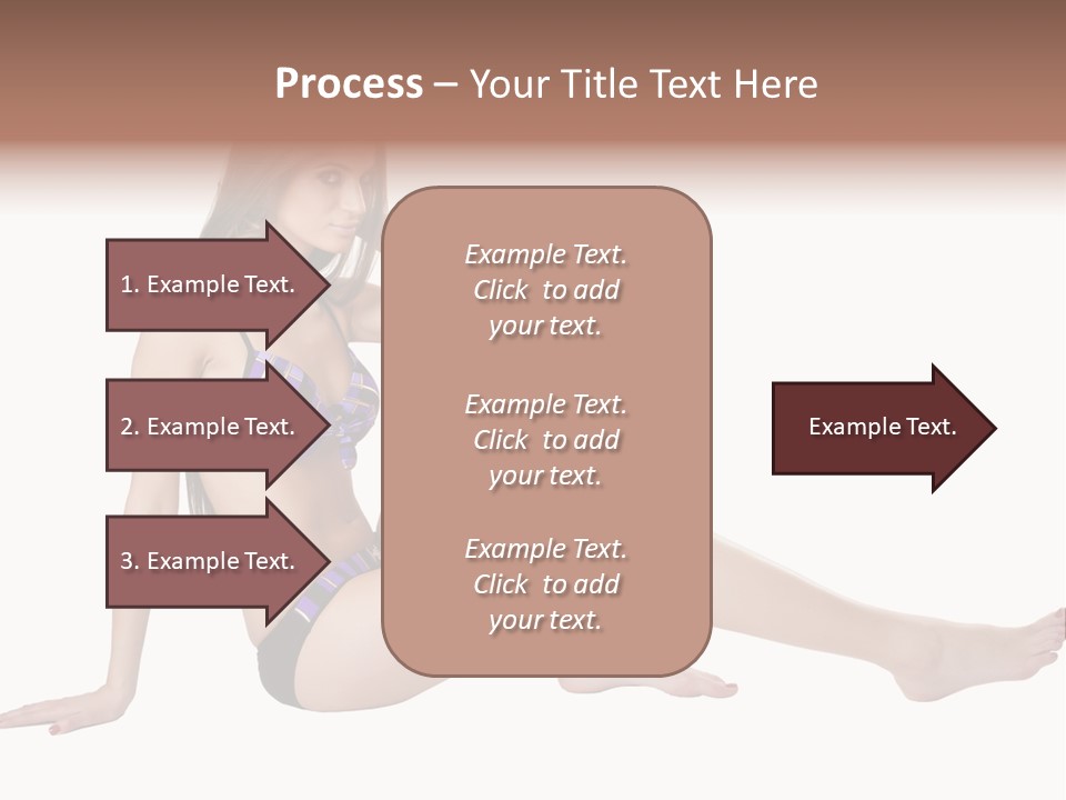 Swimwear Isolated Seating PowerPoint Template
