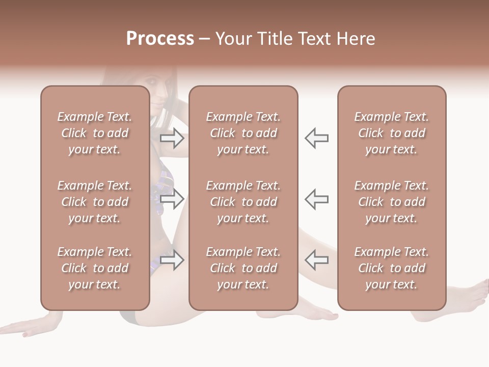 Swimwear Isolated Seating PowerPoint Template