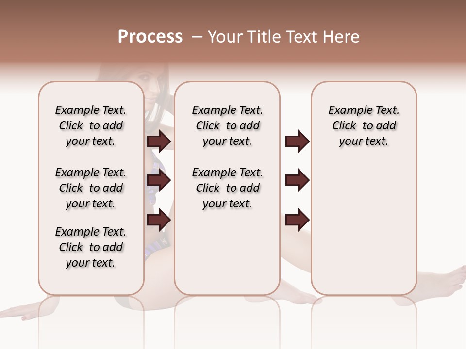 Swimwear Isolated Seating PowerPoint Template