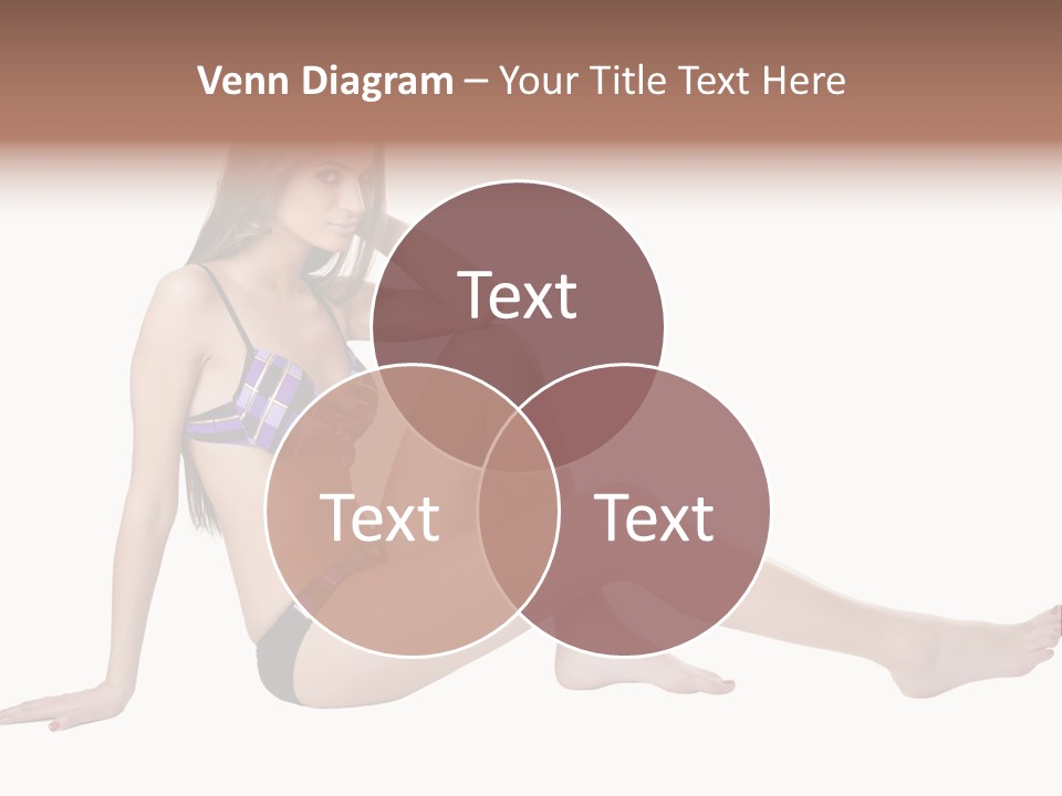 Swimwear Isolated Seating PowerPoint Template