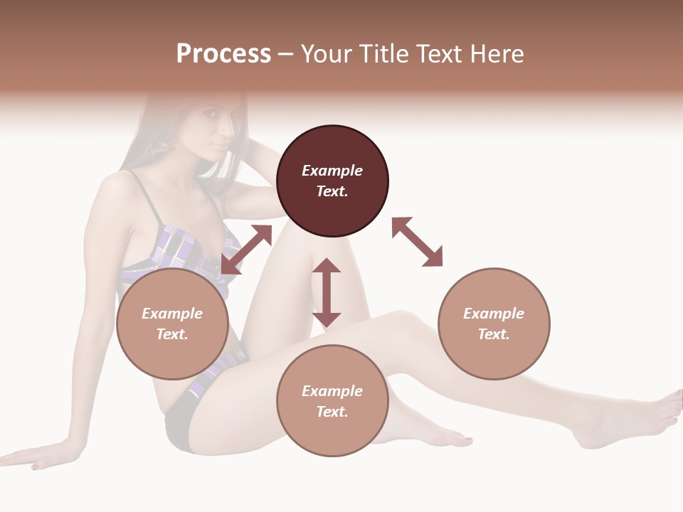 Swimwear Isolated Seating PowerPoint Template