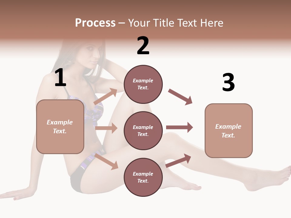 Swimwear Isolated Seating PowerPoint Template