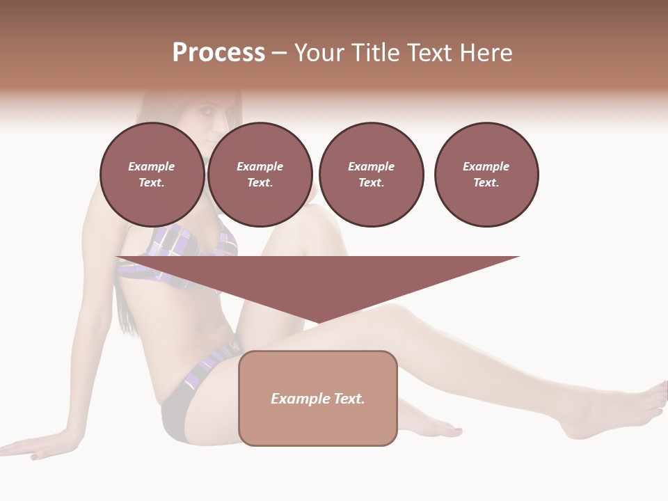 Swimwear Isolated Seating PowerPoint Template