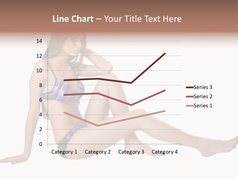 Swimwear Isolated Seating PowerPoint Template