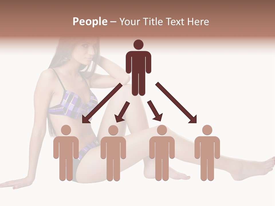 Swimwear Isolated Seating PowerPoint Template