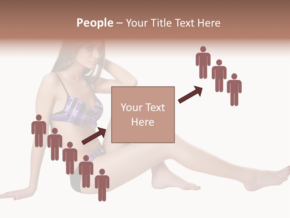 Swimwear Isolated Seating PowerPoint Template