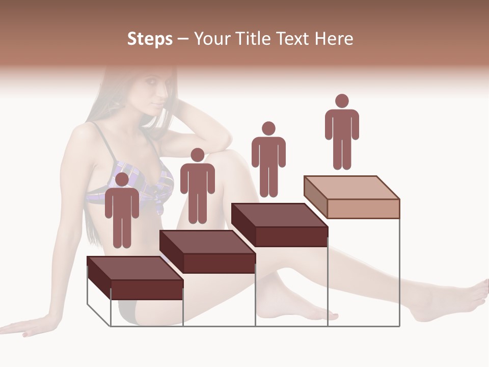Swimwear Isolated Seating PowerPoint Template