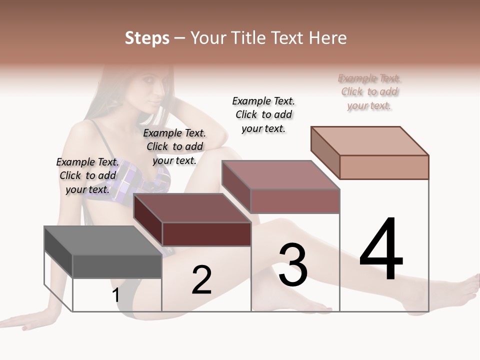 Swimwear Isolated Seating PowerPoint Template