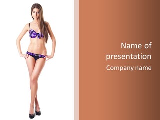 Body Sensuality Shoe PowerPoint Template