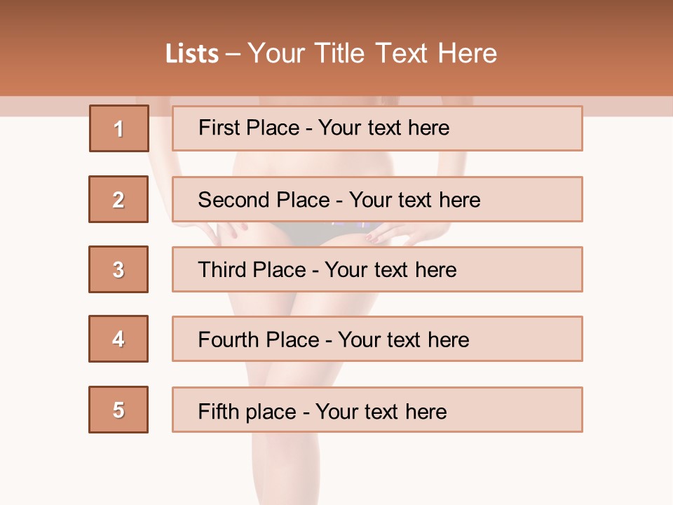 Body Sensuality Shoe PowerPoint Template