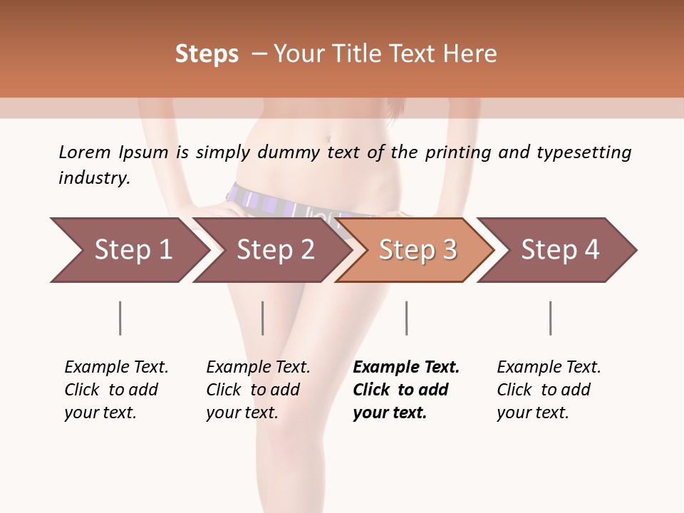 Body Sensuality Shoe PowerPoint Template
