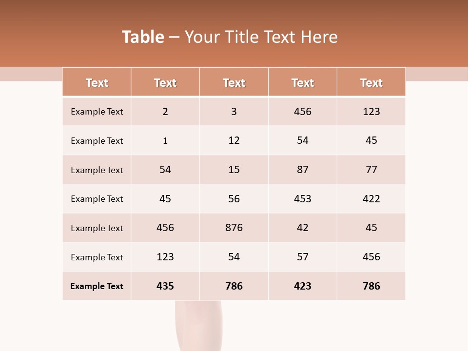 Body Sensuality Shoe PowerPoint Template