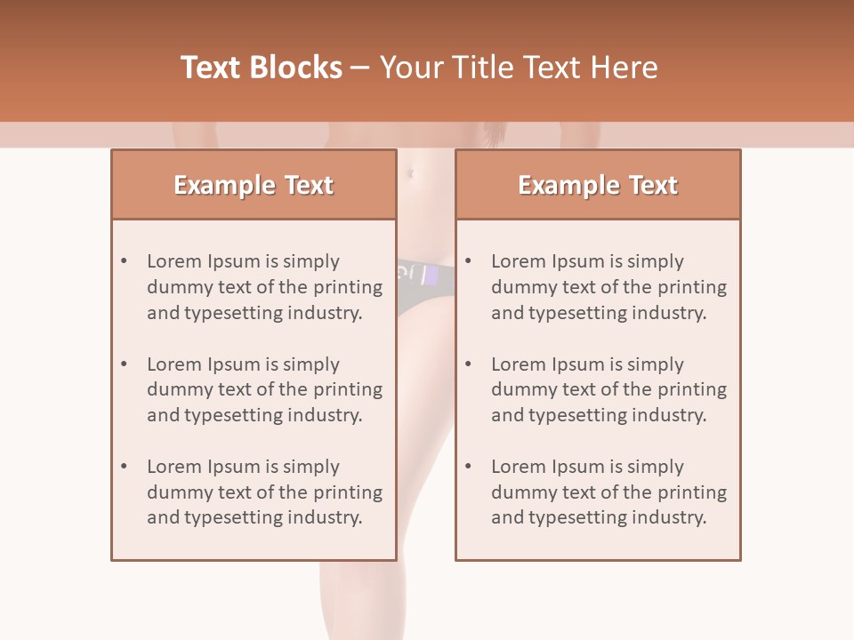 Body Sensuality Shoe PowerPoint Template