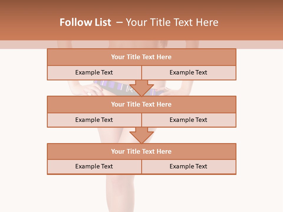 Body Sensuality Shoe PowerPoint Template