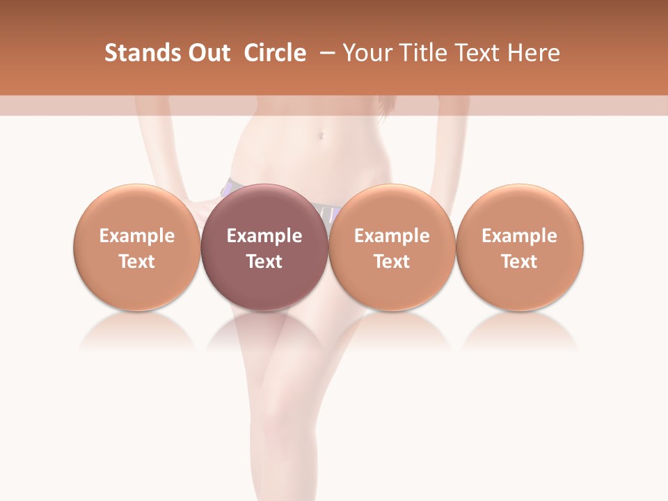 Body Sensuality Shoe PowerPoint Template