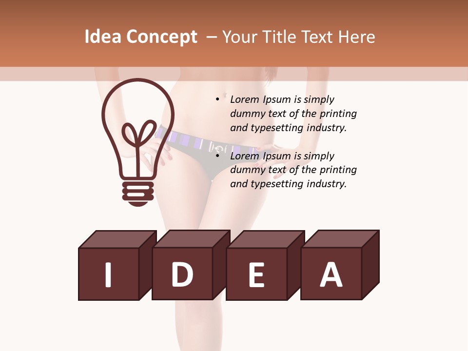 Body Sensuality Shoe PowerPoint Template