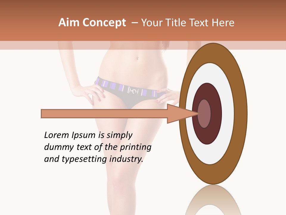 Body Sensuality Shoe PowerPoint Template